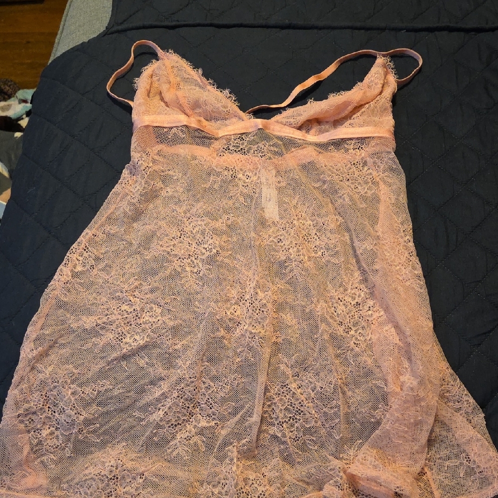 Auden Pink Lace Chemise